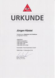 Teilnahmebescheinigung Solar-Log Jürgen Kästel